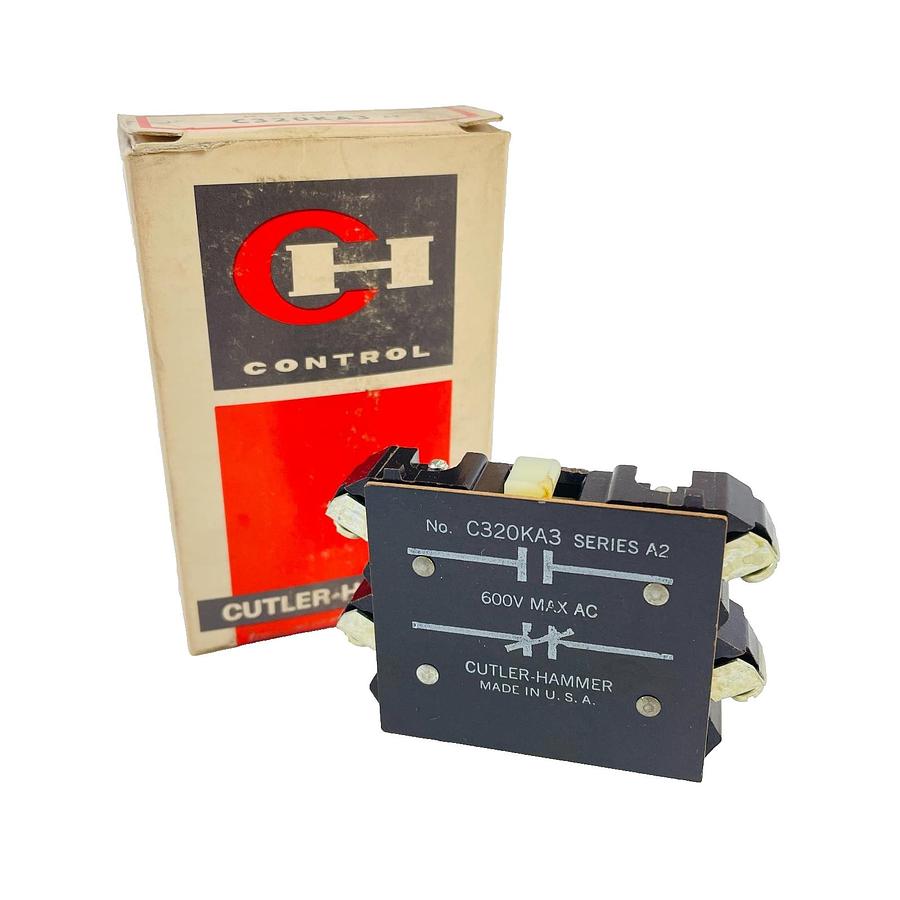 Used CUTLER HAMMER C320KA3 SER A2 AUXILIARY CONTACT NEW OPEN BOX FULLY FUNCTIONAL
