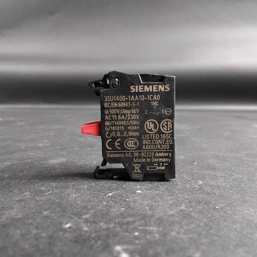Used SIEMENS 3SU1400-1AA10-1CA0 CONTACT BLOCK ($10 OBO)