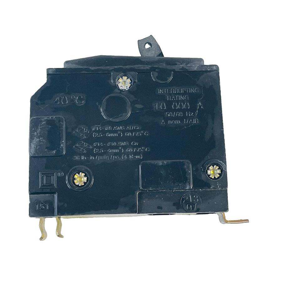 Used SQUARE D QOB130 30A 1-POLE 120/240V 10KA BOLT-ON CIRCUIT BREAKER HACR TYPE