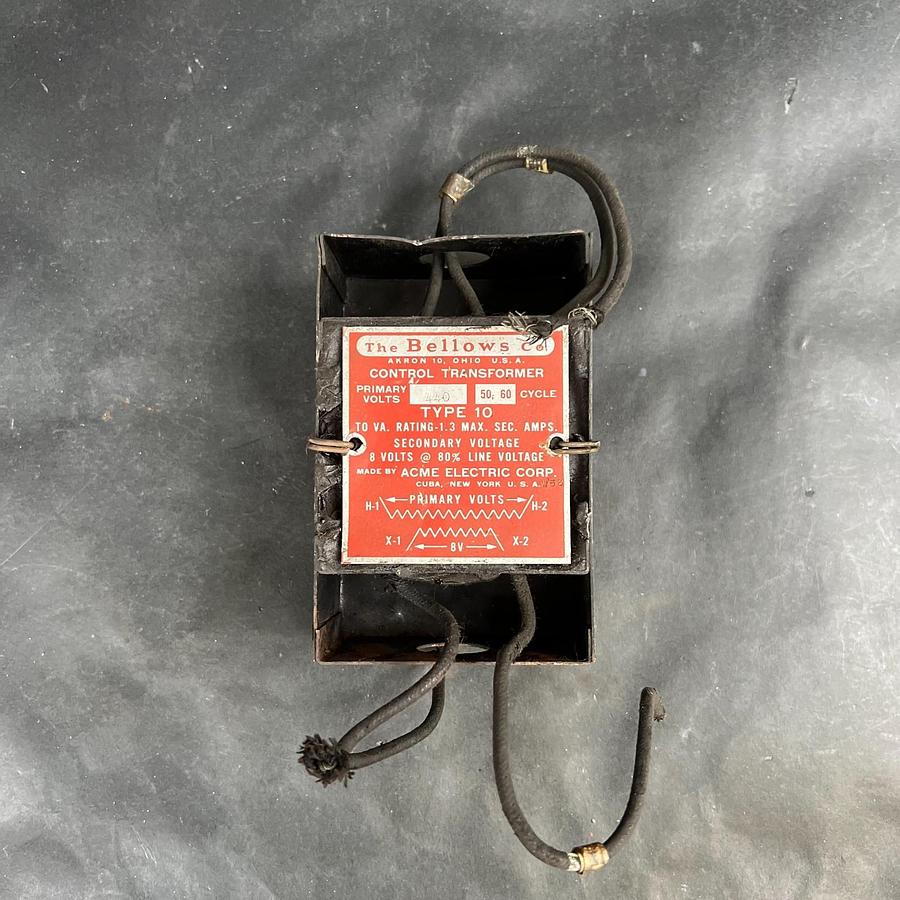Used THE BELLOWS CO. TYPE 10 CONTROL TRANSFORMER ($40 OBO)