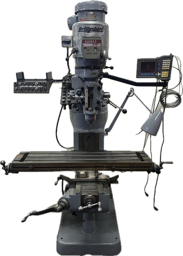 Used Bridgeport Vertical Mill Series I -2J-109941-2 - 9"x42" Table - 2HP