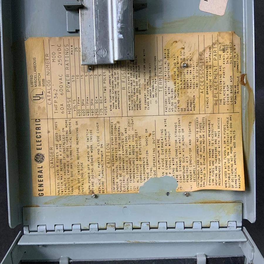 Used GE THFP362 PANELBOARD SWITCH ($150 OBO)