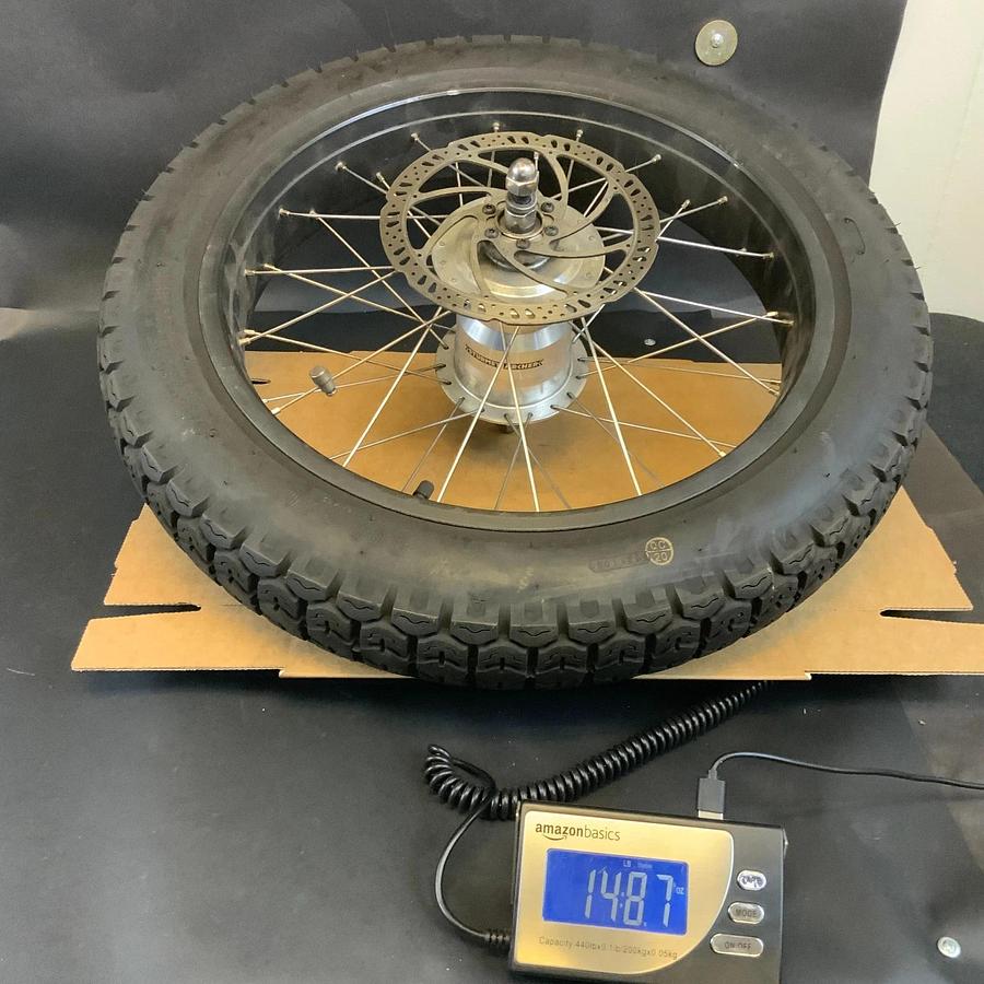 Used KENDA K-272 E-16-402 3.00-16 E-BIKE FULL WHEEL WITH ROTOR (SX3K HUB) ($200 OBO)