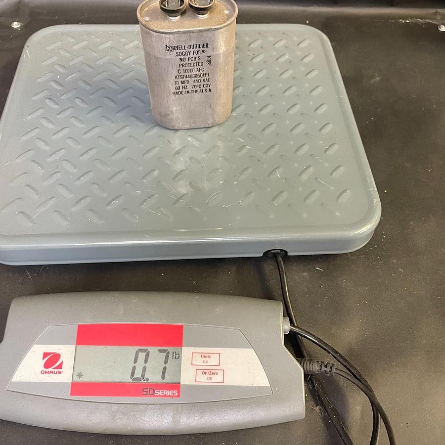 Used CORNELL-DUBILIER KTSF44U306QAPI CAPACITOR