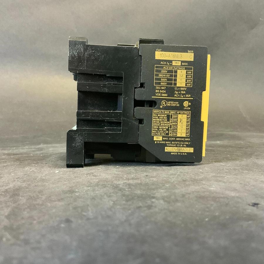 Used ALLEN BRADLEY 100-A18NL3 C CONTACTOR ($15 OBO)