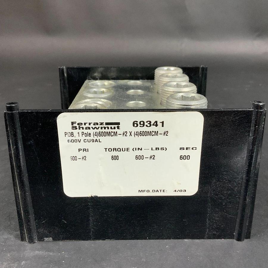 Used FERRAZ SHAWMUT 69341 POWER DISTRIBUTION BLOCK ($170 OBO)