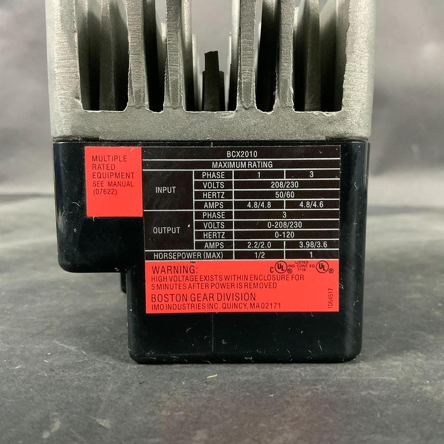 Used BOSTON GEAR BCX2010 AC DRIVE SPEED CONTROL ($170 OBO)