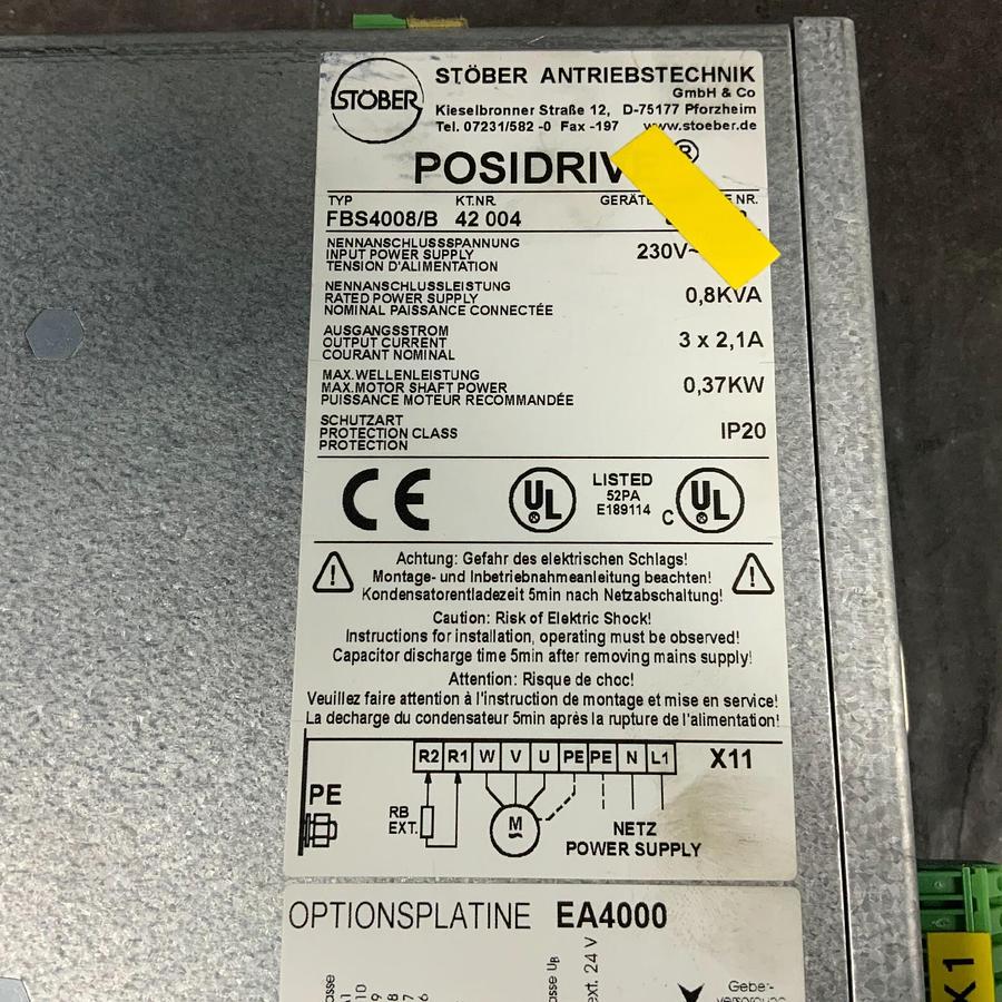 Used STOBER FBS4008/B POSIDRIVE ($1,000 OBO)