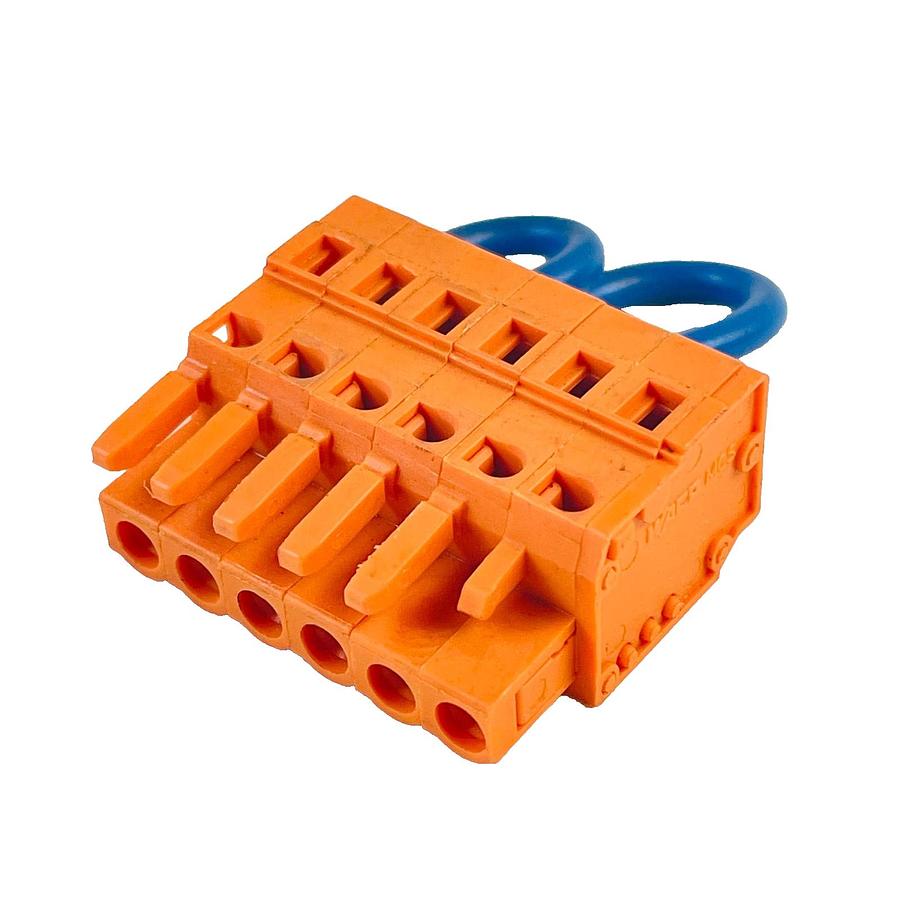 Used WAGO MCS MIDI 231 8-POLE 6-POLE 4-POLE PLUGGABLE TERMINAL BLOCK LOT OF 3