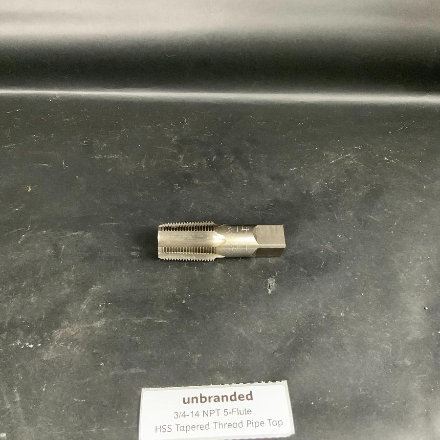 Used Unbranded 3/4-14 NPT 5-FLUTE HSS TAPERED THREAD PIPE TAP ($10 OBO)