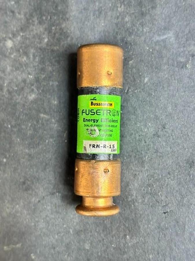 Used BUSSMANN FUSETRON FRN-R-15 FUSE