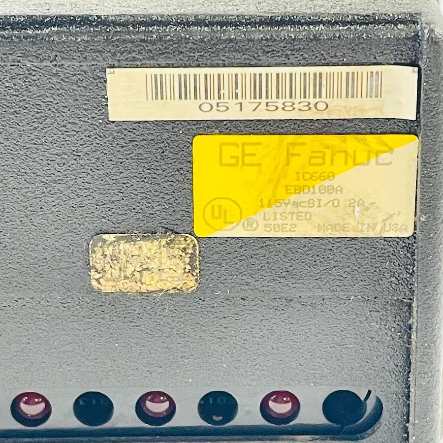 Used GENERAL ELECTRIC FANUC IC660EBD100A GENIUS I/O BLOCK 115VAC 2A DISCRETE MODULE