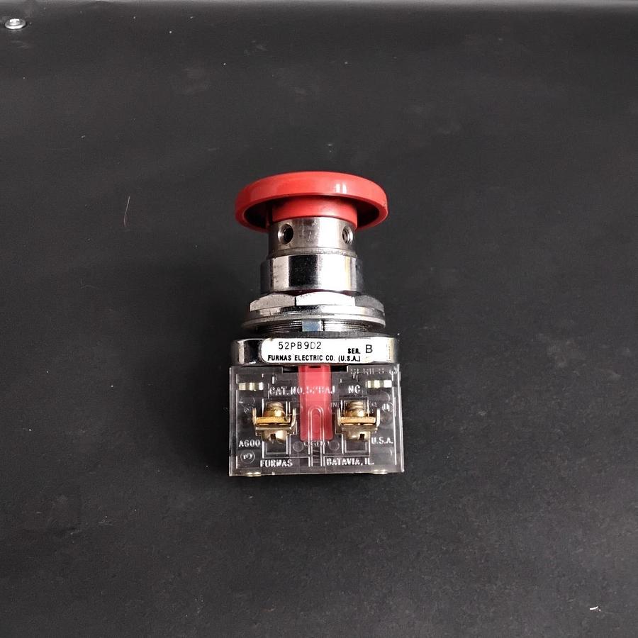 Used FURNAS 52PBD2 SERIES B RED PUSHBUTTON ($30 OBO)