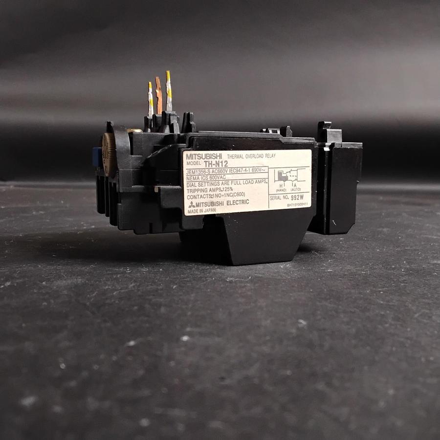 Used MITSUBISHI TH-N12 THERMAL OVERLOAD RELAY .55-.85A ($14 OBO)