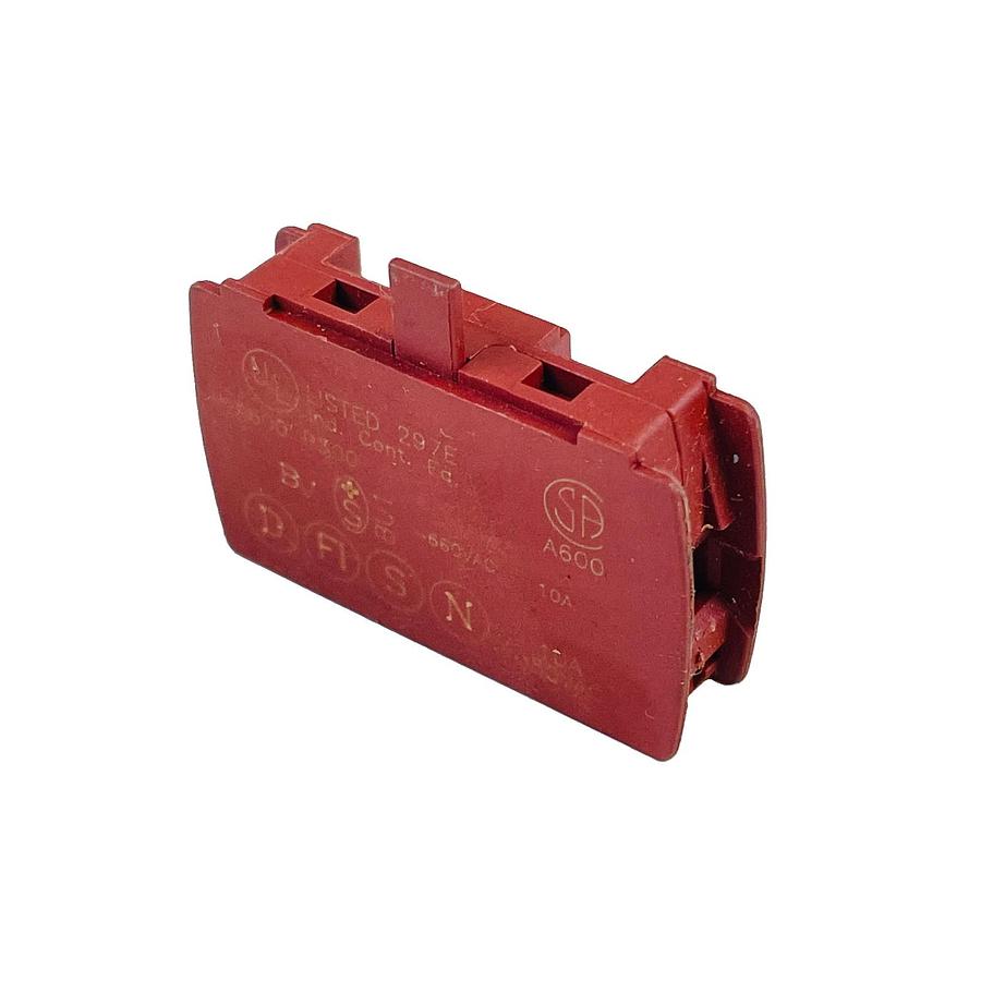 Used BACO 23E01 1NC CONTACT BLOCK 16A 690V RED 22MM PUSHBUTTON SWITCH BLOCK