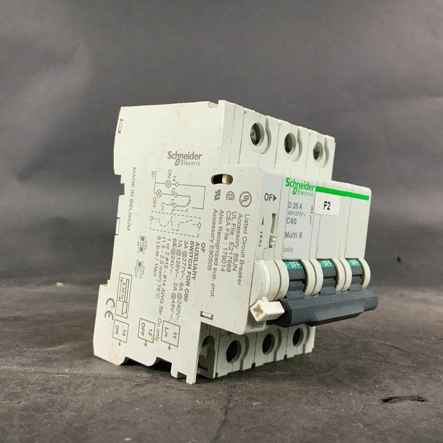 Used SCHNEIDER ELECTRIC D25A C60 CIRCUIT BREAKER ($22 OBO)