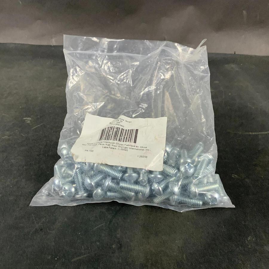 ROUND MACHINE SCREWS 1/4-20 3/4” - QTY 100 ($30 OBO)