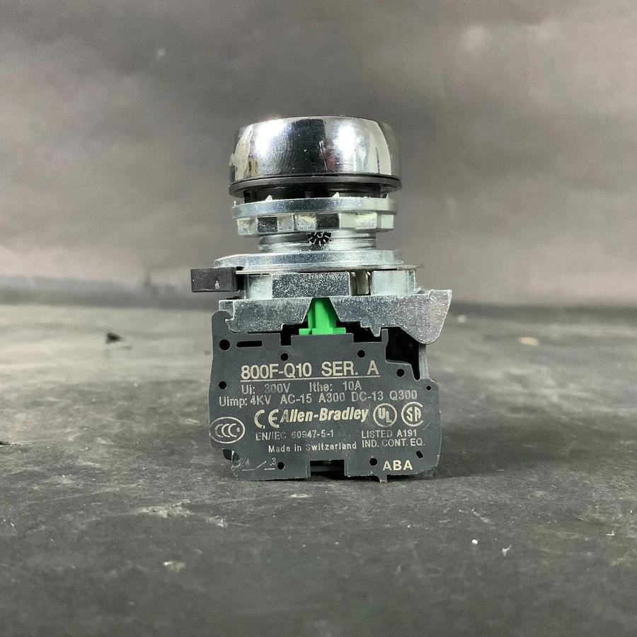 Used ALLEN BRADLEY 800F-Q10 SERIES A BLUE PUSHBUTTON ($25 OBO)
