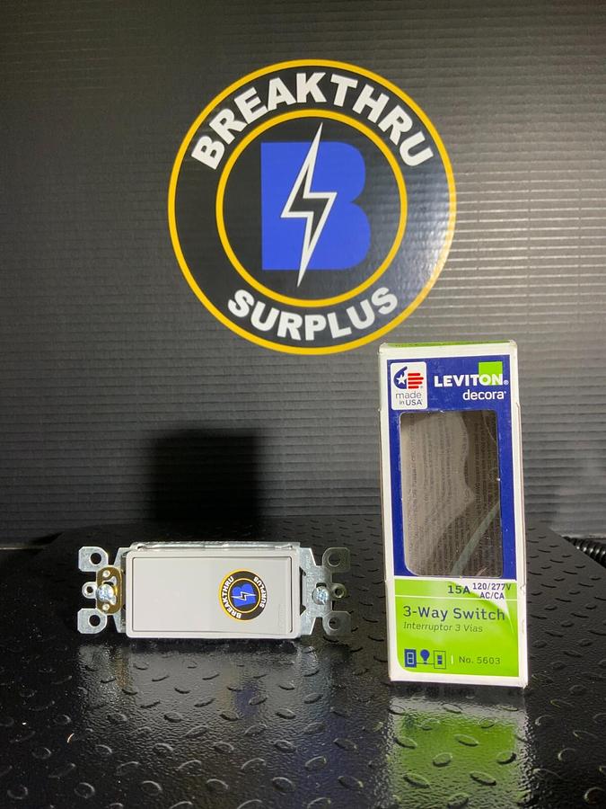 LEVITON DECORA 3 WAY SWITCH - 15A 120/277v ($9.50 OBO)
