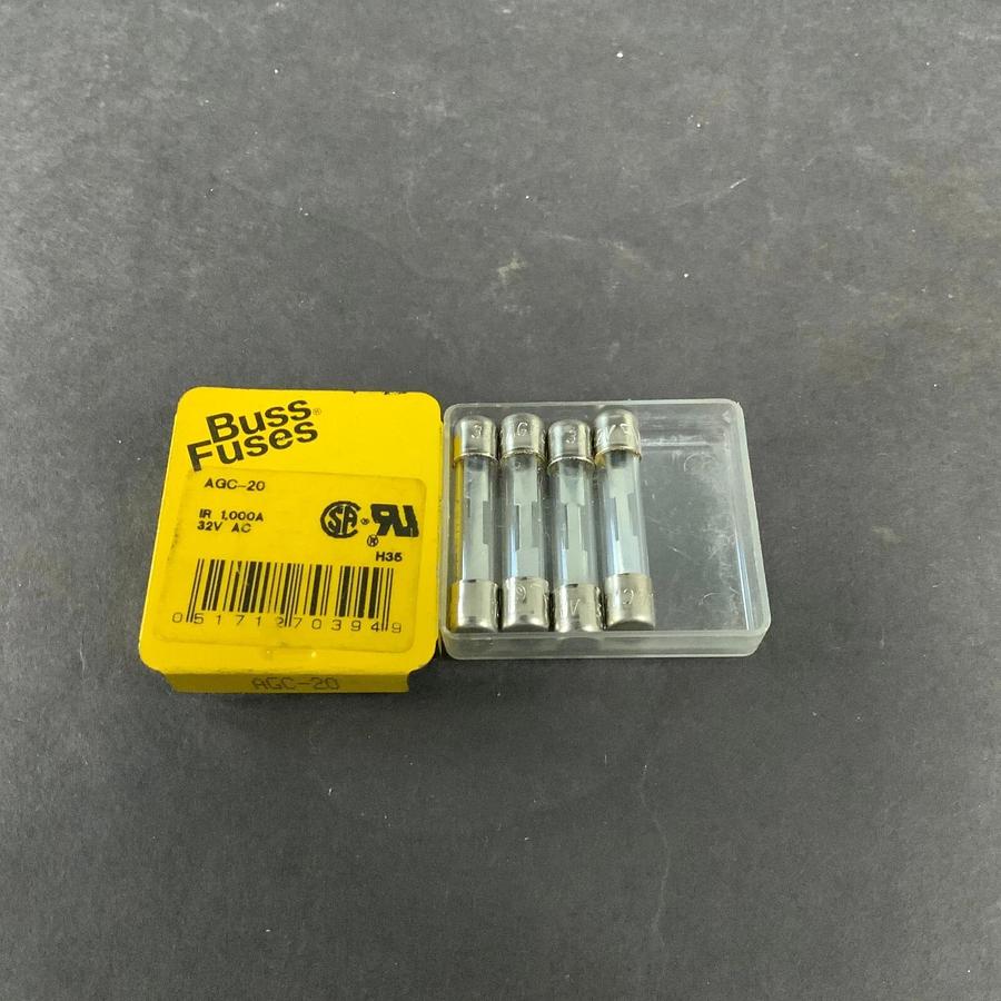 BUSSMANN AGC-20 FUSE - SET OF 4 ($5 OBO)