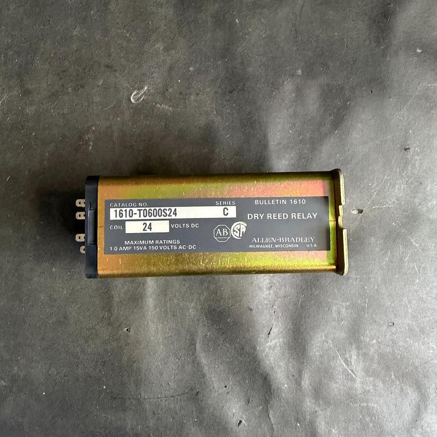 Used ALLEN BRADLEY 1610-T0600S24 SER. C DRY REED RELAY