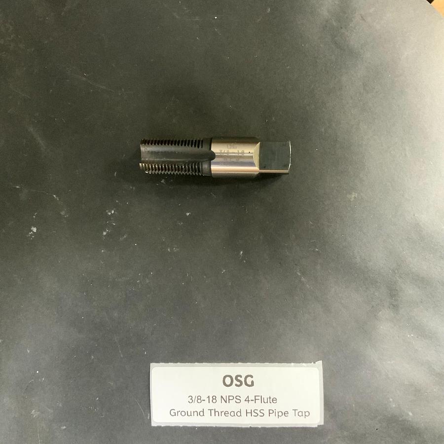 Used OSG 3/8-18 NPS 4-FLUTE GROUND THREAD HSS PIPE TAP ($15 OBO)
