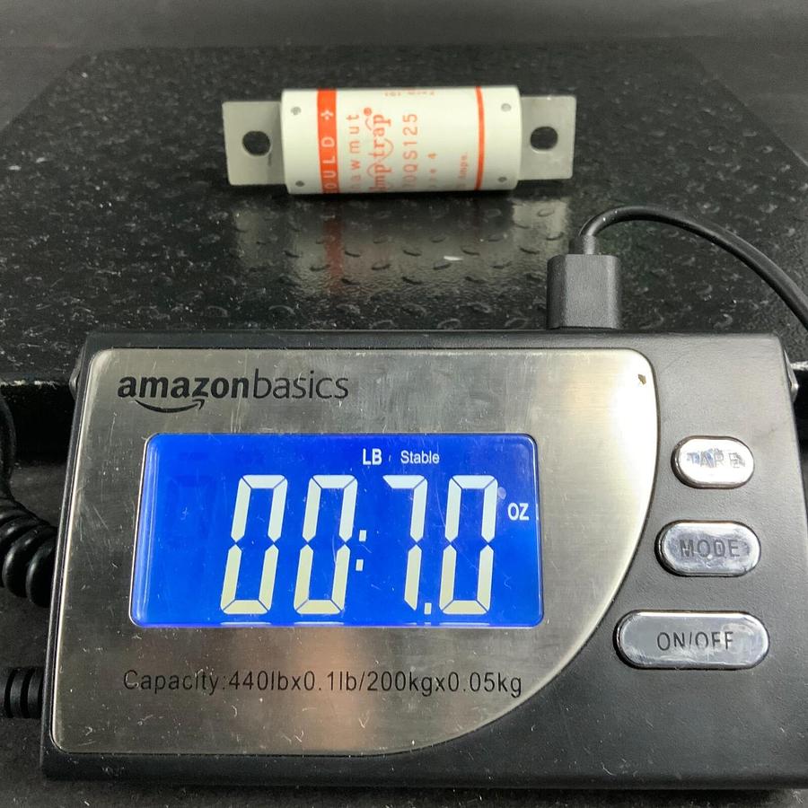 Used FERRAZ SHAWMUT AMPTRAP A70QS125 TYPE 4 SEMICONDUCTOR FUSE ($45 OBO)