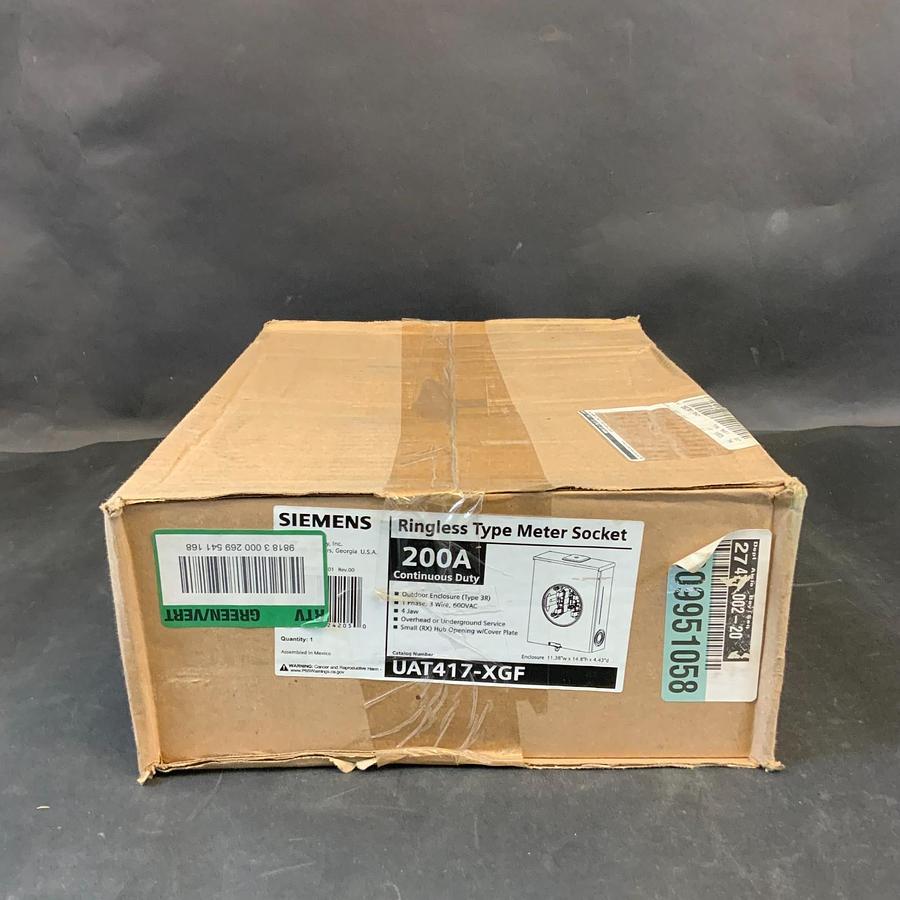 Used SIEMENS UAT417-XGF RINGLESS METER SOCKET ($65 OBO)