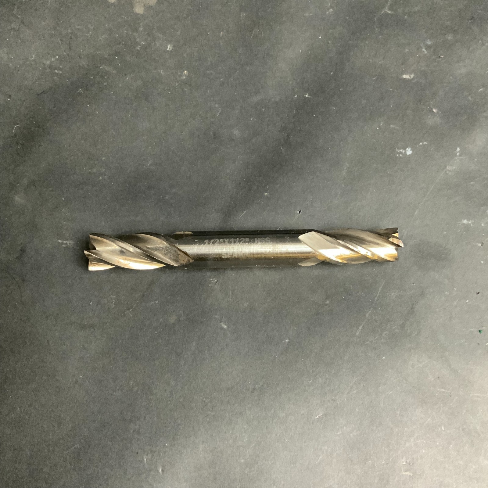 Used unbranded 1/2”X1/2” HSS 4-FLUTE DOUBLE END MILL ($10 OBO)