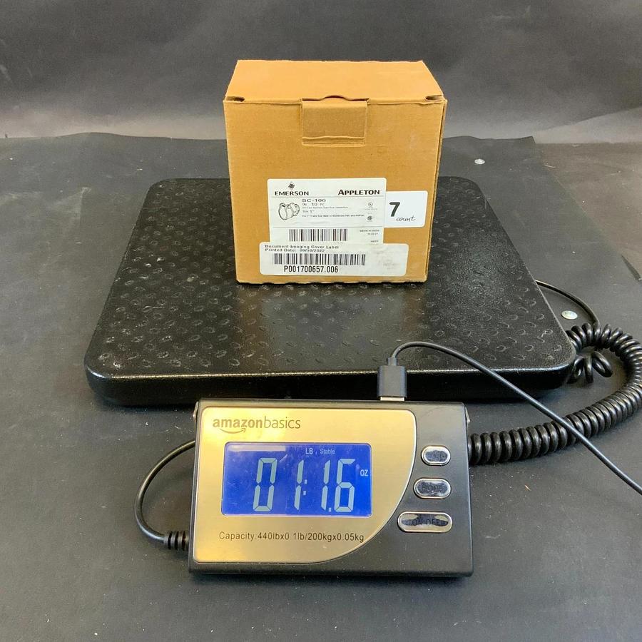 APPLETON SC-100 1” SQUEEZE TYPE BOX CONNECTORS - BOX OF 7 ($15 OBO)