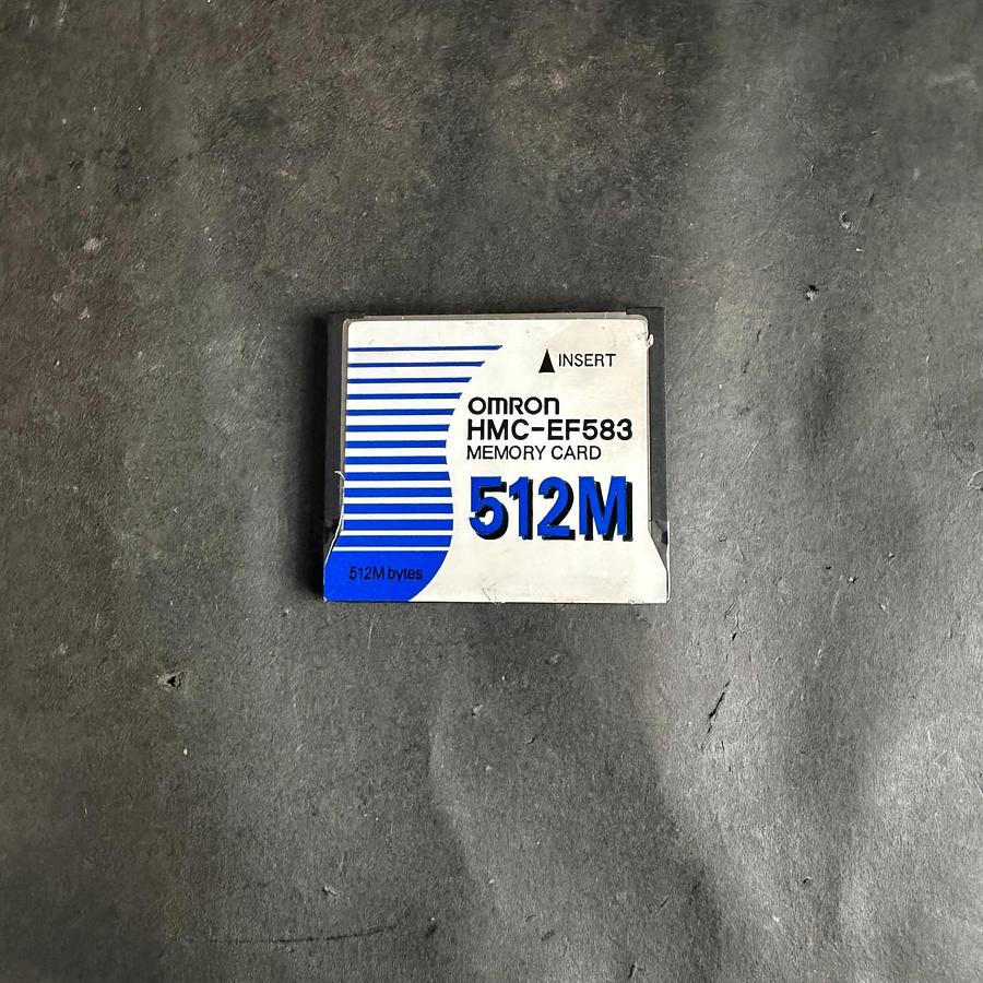 Used OMRON HMC-EF583 MEMORY CARD