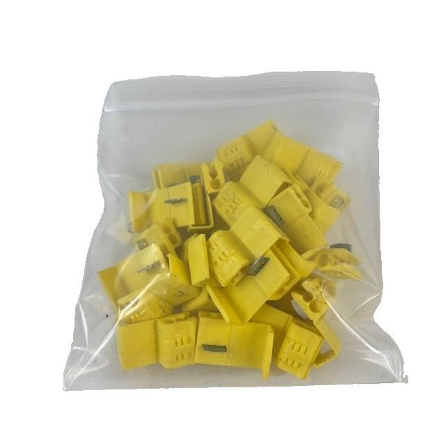 Used 3M 12-10AWG YELLOW CONNECTORS 25PCS