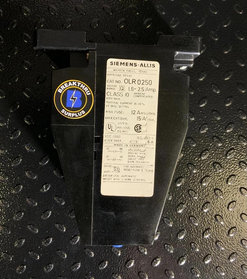 SIEMENS OLR0250 ($64.99 OBO)