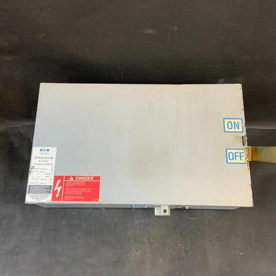 Used EATON POW-R-WAY III BPC3001G05 P3F362R BUSWAY FUSIBLE SWITCH ($600 OBO)