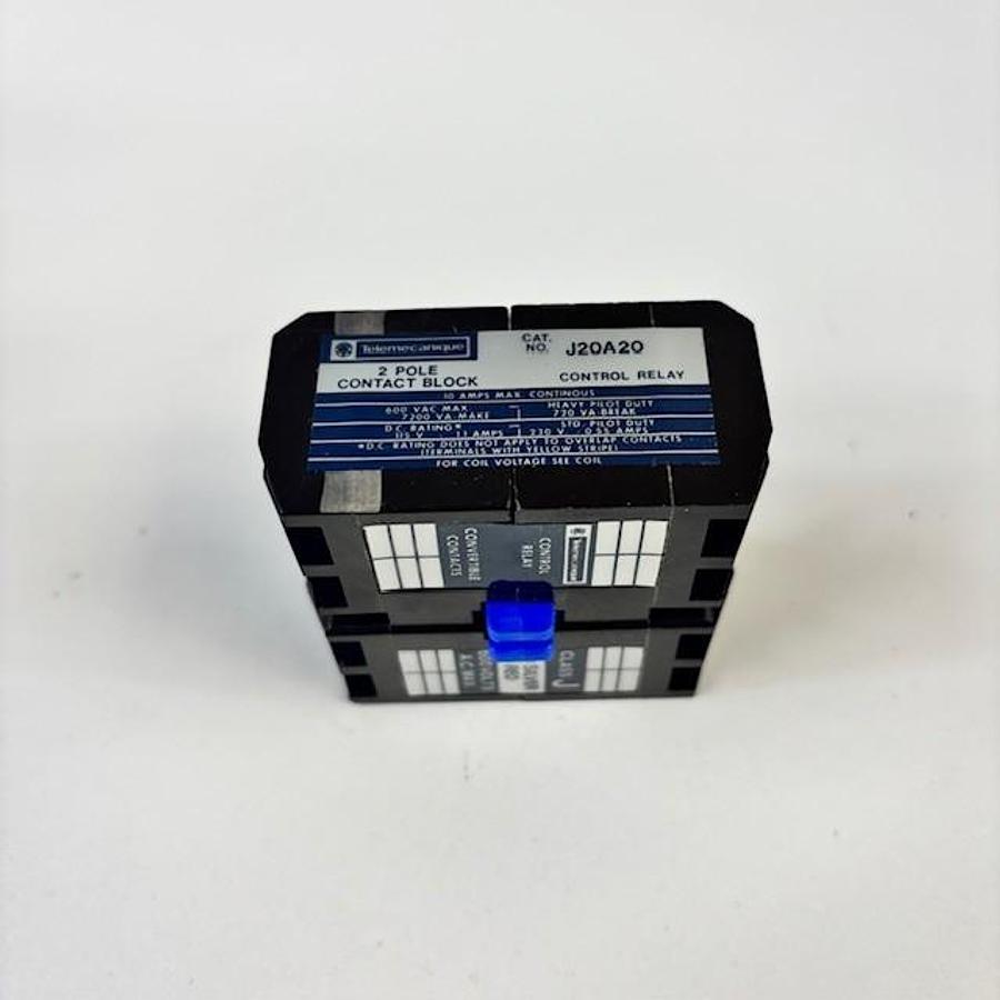 Used TELEMECANIQUE J20A20 CONTACT BLOCK