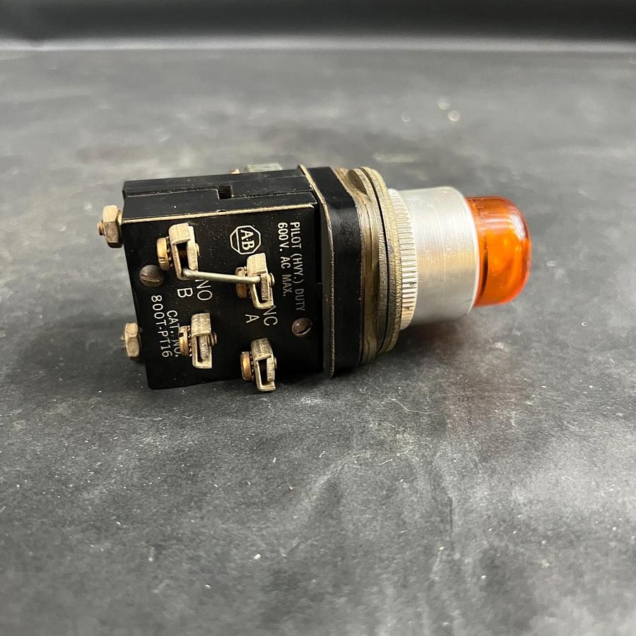 Used ALLEN BRADLEY 800T-PT16 ORANGE PUSHBUTTON ($18 OBO)