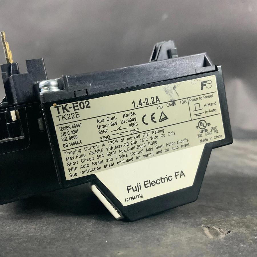 Used FUJI ELECTRIC TK-E02 THERMAL OVERLOAD RELAY ($30 OBO)