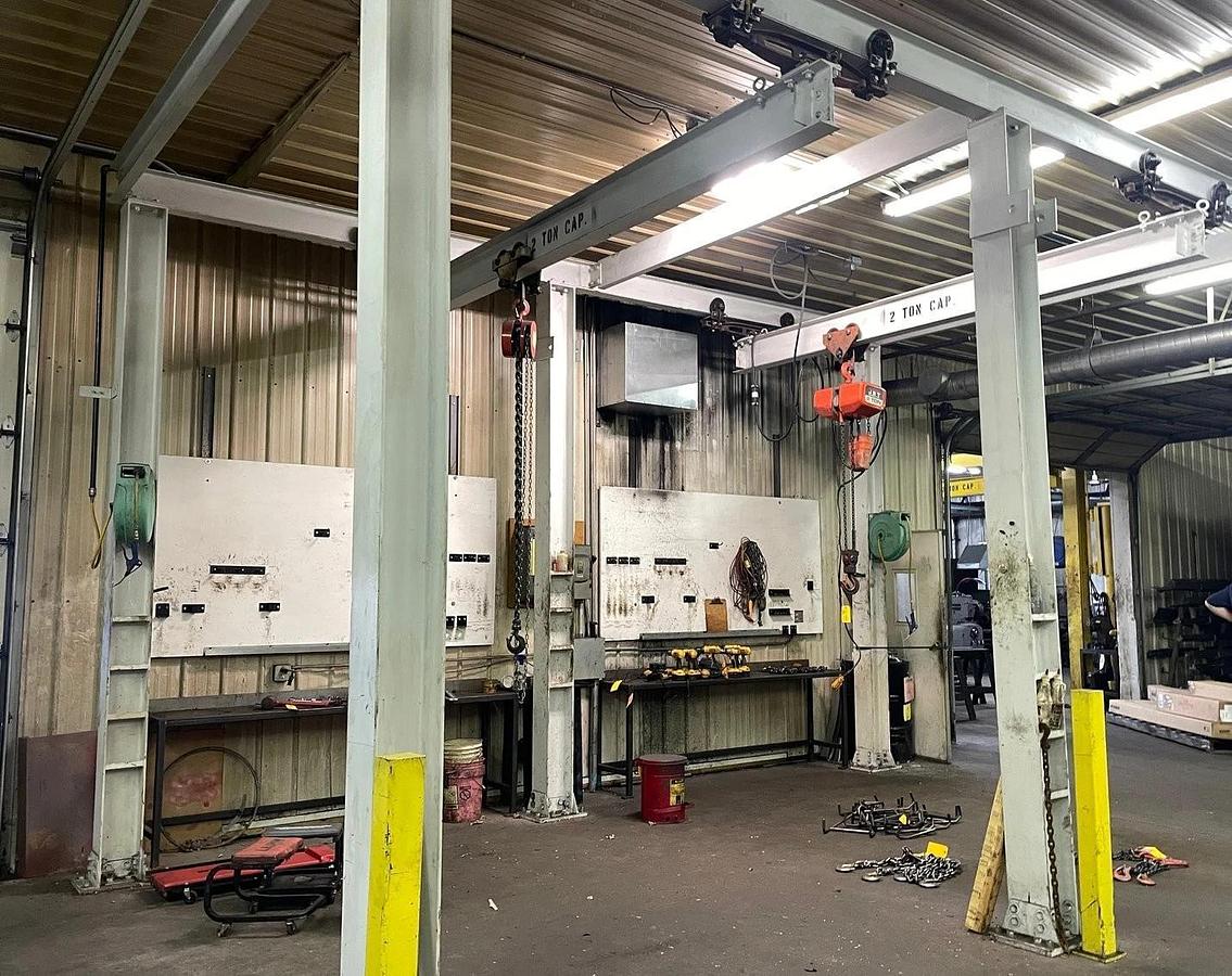 Used Freestanding Bridge Crane - 8'L x 10'W x 12'T - 2 Ton Capacity - ($20,500 OBO)