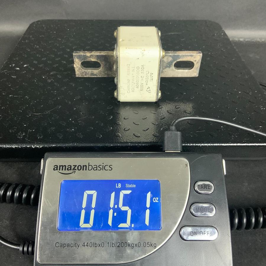 Used CARBONE FERRAZ A060FD550G SEMICONDUCTOR FUSE ($25 OBO)
