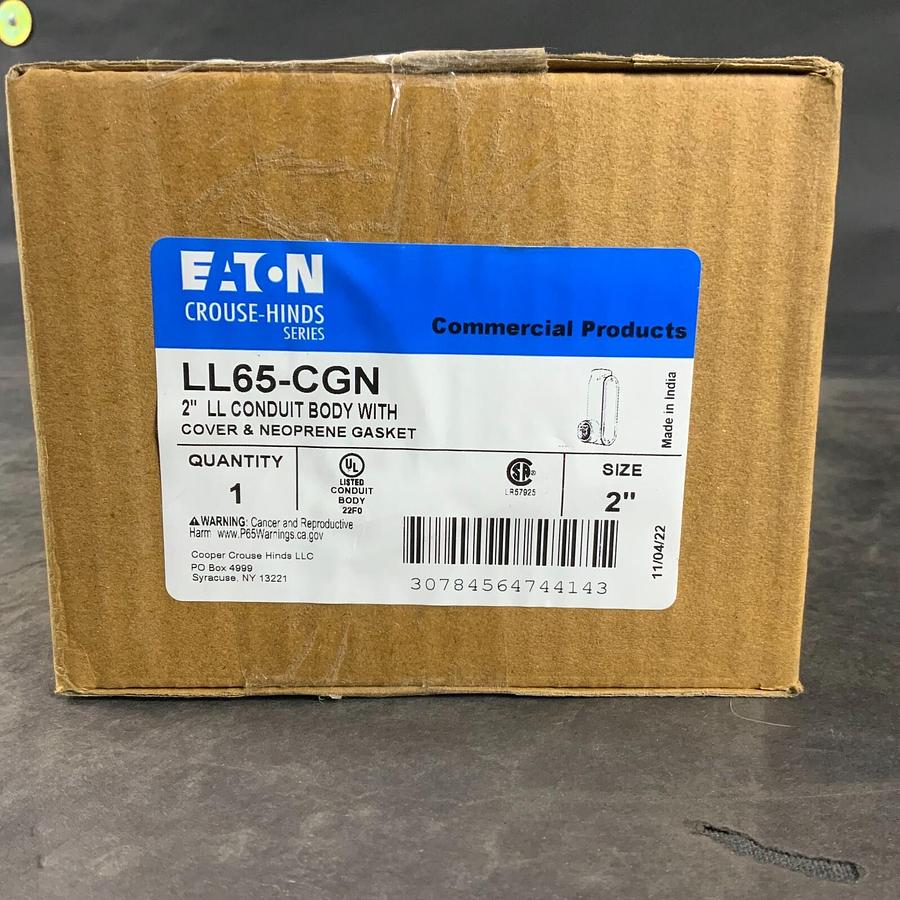 EATON LL65-CGN - LL CONDUIT BODY - COVER AND GASKET ($50 OBO)