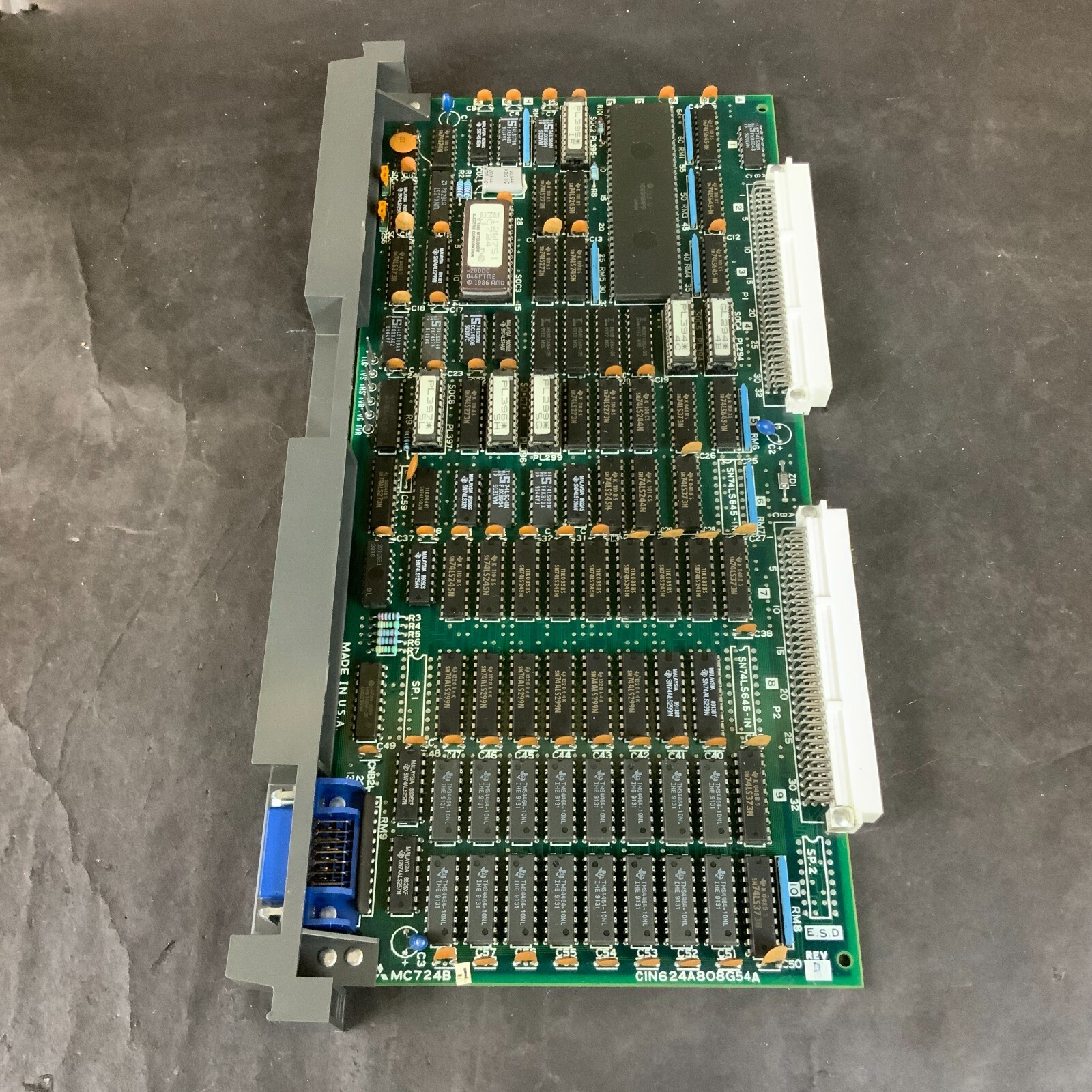 Used MITSUBISHI MC724B-1 CIN624A808G54A REV.D CONTROL BOARD ($40 OBO)