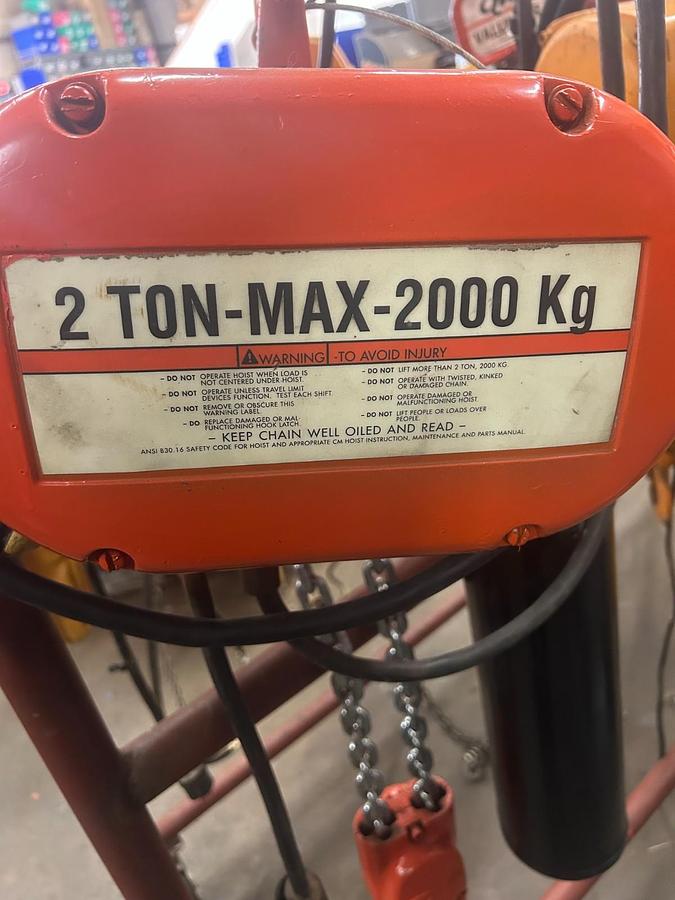 Used CM LODESTAR 2 TON CHAIN HOIST ($2,750 OBO)