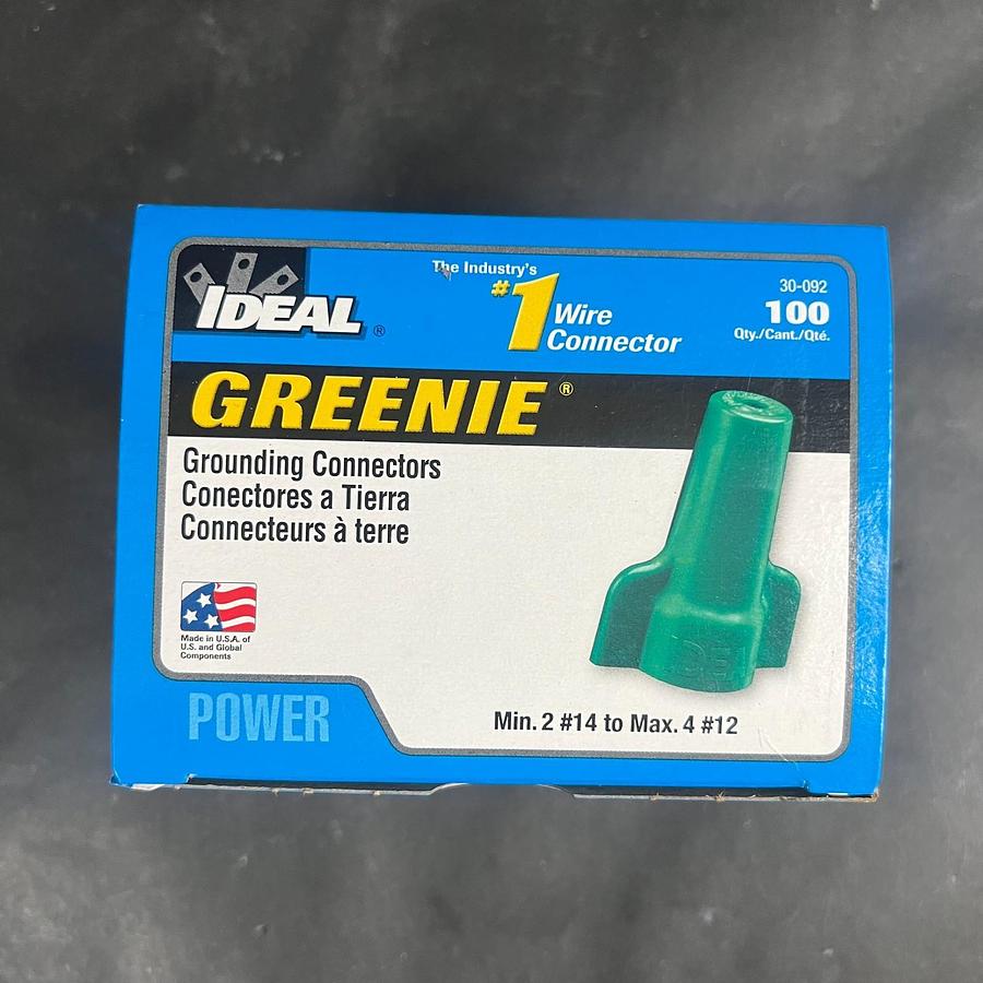 Used IDEAL GREENIE 30-092 GROUNDING CONNECTORS - SET OF 100 ($20 OBO)