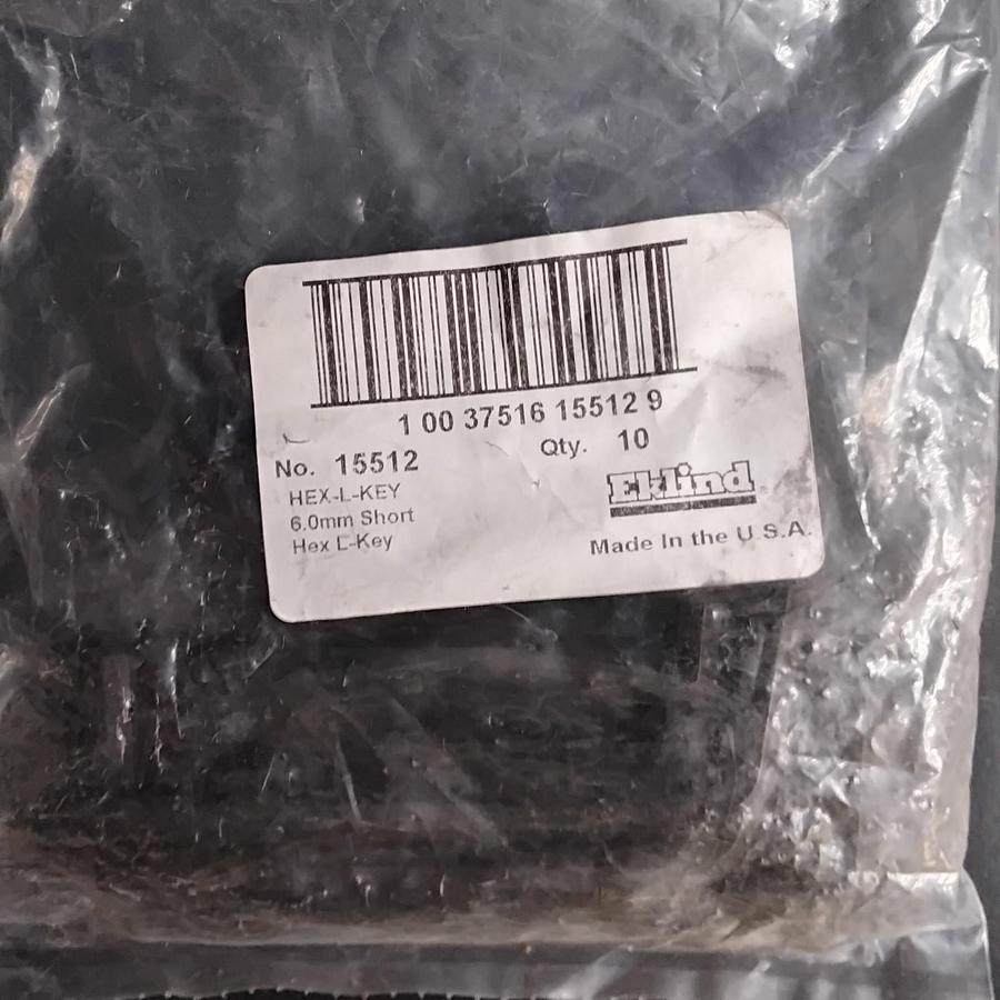 EKLIND 15512 HEX L-KEY - 10 PACK ($20 OBO)