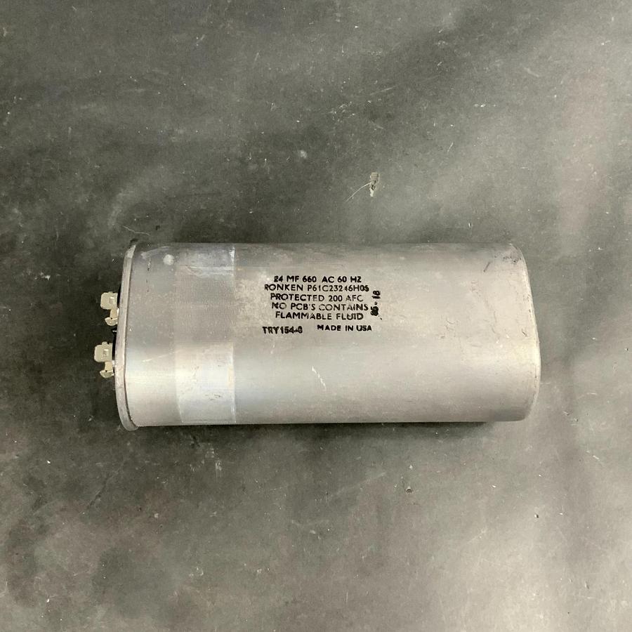 Used RONKEN P61C23246H05 24MF 660AC CAPACITOR ($30 OBO)