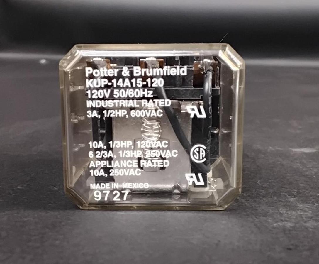 Used POTTER & BRUMFIELD KUP-14A15-120 RELAY($14 OBO)