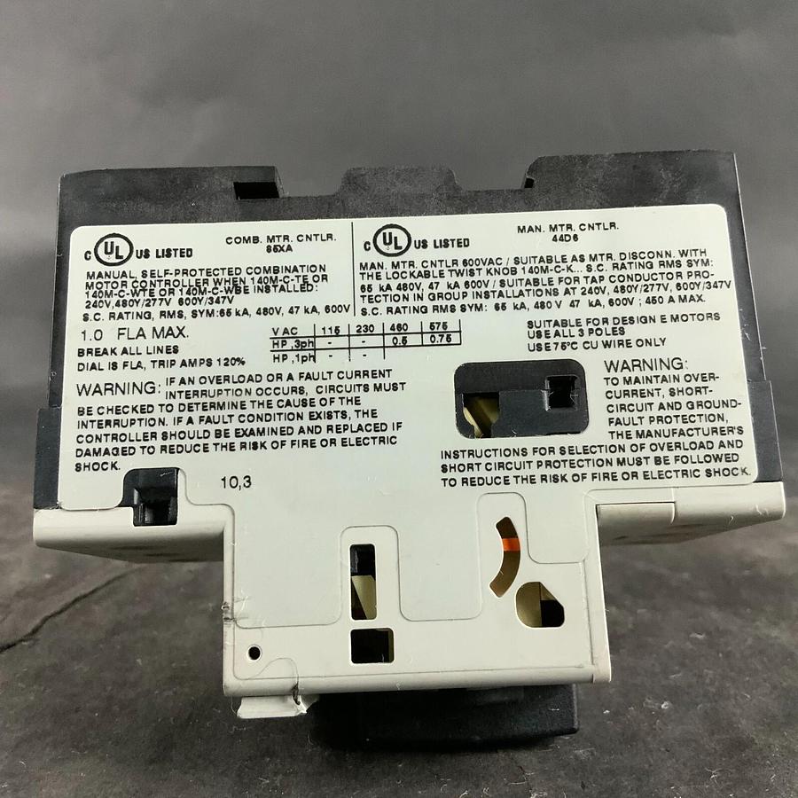 Used ALLEN BRADLEY 140M-C2E-B10 CIRCUIT BREAKER ($35 OBO)