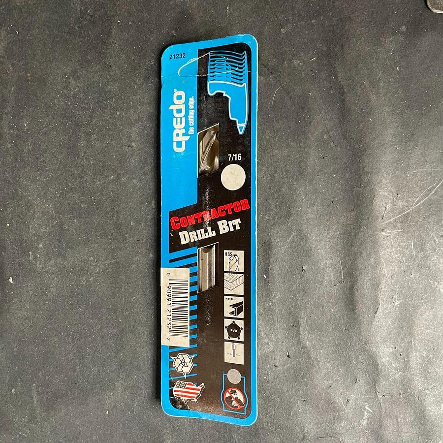 CREDO 21232 7/16" CONTRACTOR DRILL BIT