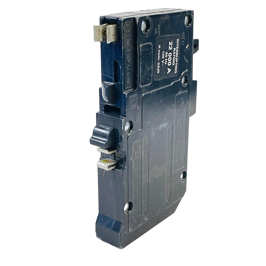 Used SQUARE D QOB120VHM 20A 1-POLE 120V 22KA BOLT-ON AFCI CIRCUIT BREAKER