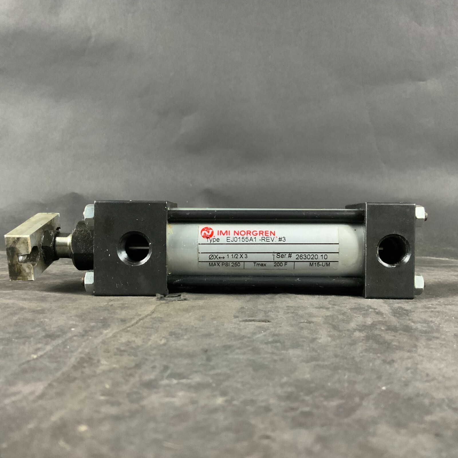 Used NORGEN EJ0155A1 PNEUMATIC CYLINDER ($85 OBO)